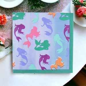 Mermaid Paper Lunch Napkins 20 Pack