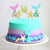 Rainbow Mermaid Cupcake Picks 5 Pack