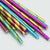 Pack of 20 Rainbow Striped Paper Straws.