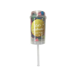 Rainbow Confetti Push Pops 6pk