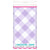 Pastel Gingham Purple Plastic Tablecover