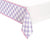 Pastel Gingham Purple Plastic Tablecover