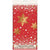 Red & Gold Sparkle Christmas Plastic Tablecover