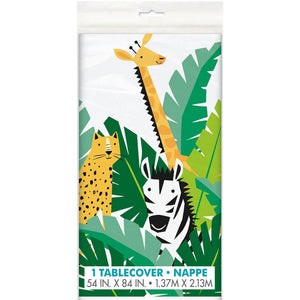 Safari Animal Party Plastic Tablecover