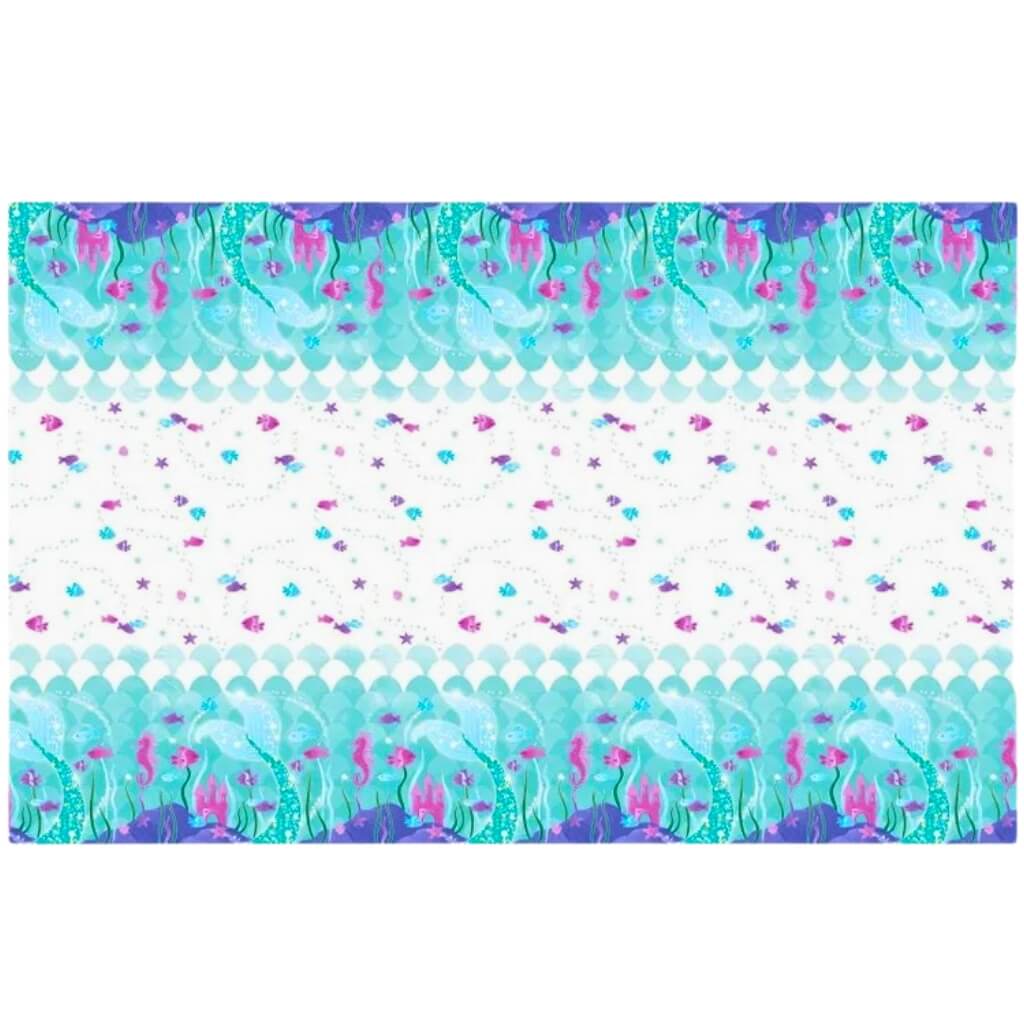 Sparkling Mermaid Party Plastic Tablecover