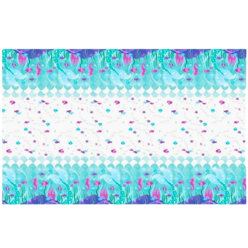 Sparkling Mermaid Party Plastic Tablecover