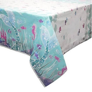 Sparkling Mermaid Party Plastic Tablecover