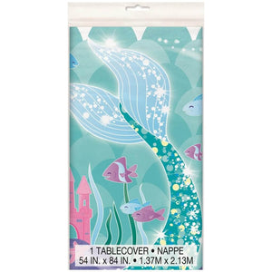 Sparkling Mermaid Party Plastic Tablecover