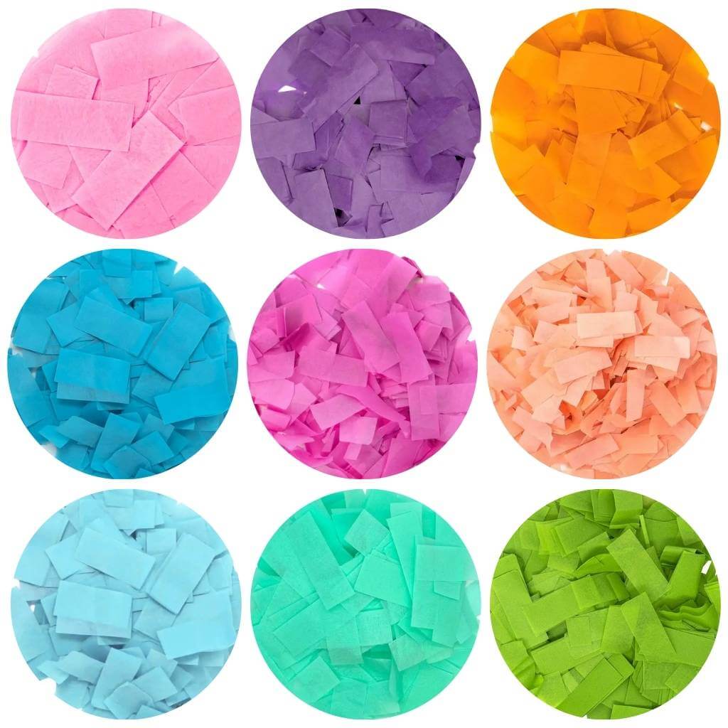 Rectangular Paper Confetti 20g - Avail. in 9 Vibrant Colours
