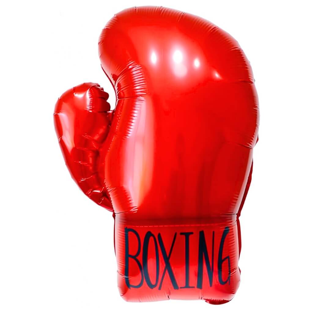 26-inch Red Boxing Glove Foil Balloon – Sports Party Decoration