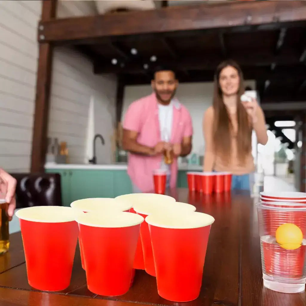 Red Paper Cups 473ml 12pk