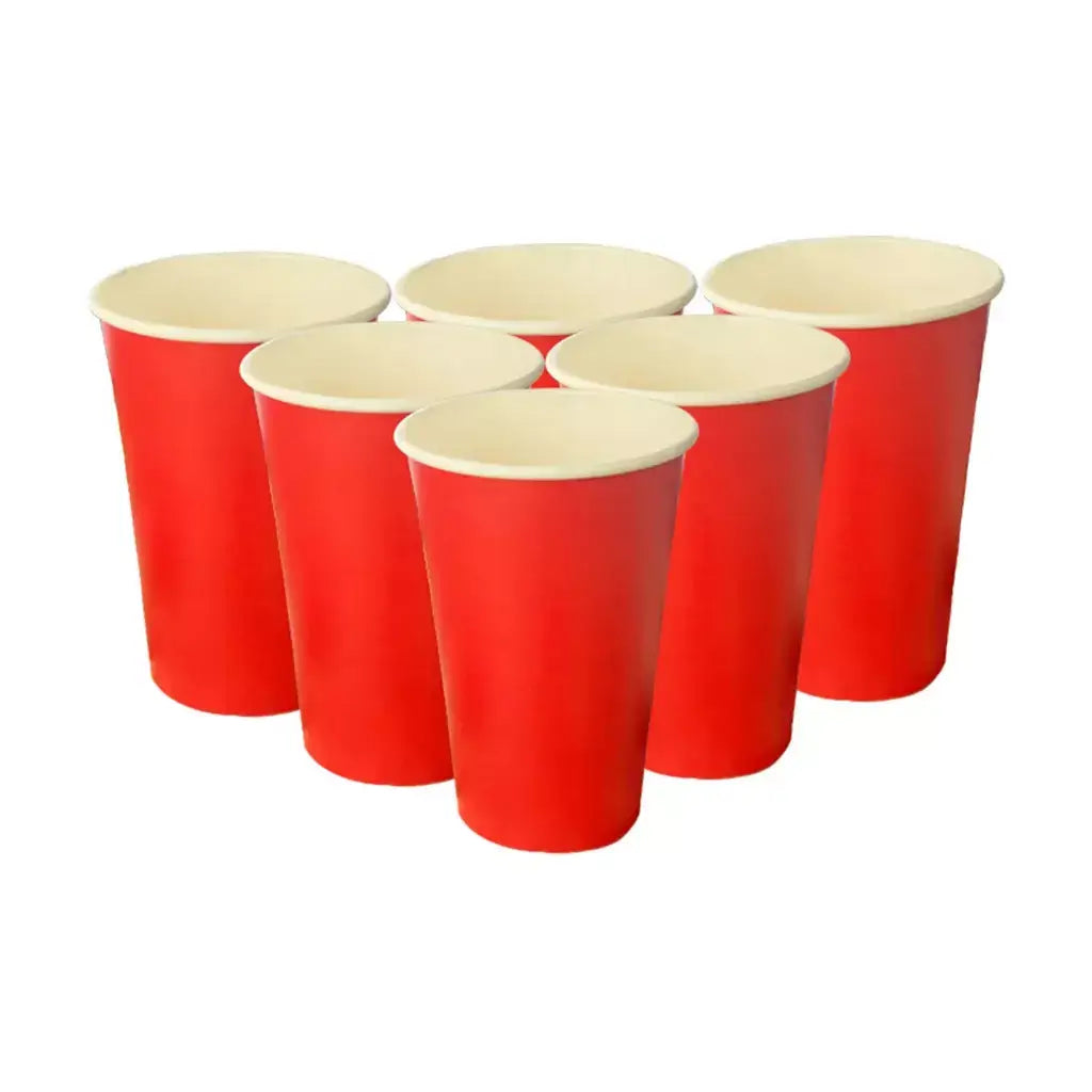 Red Paper Cups 473ml 12pk