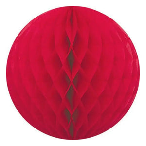 Decorative Red Paper Honeycomb Ball