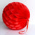 Red Paper Honeycomb Ball