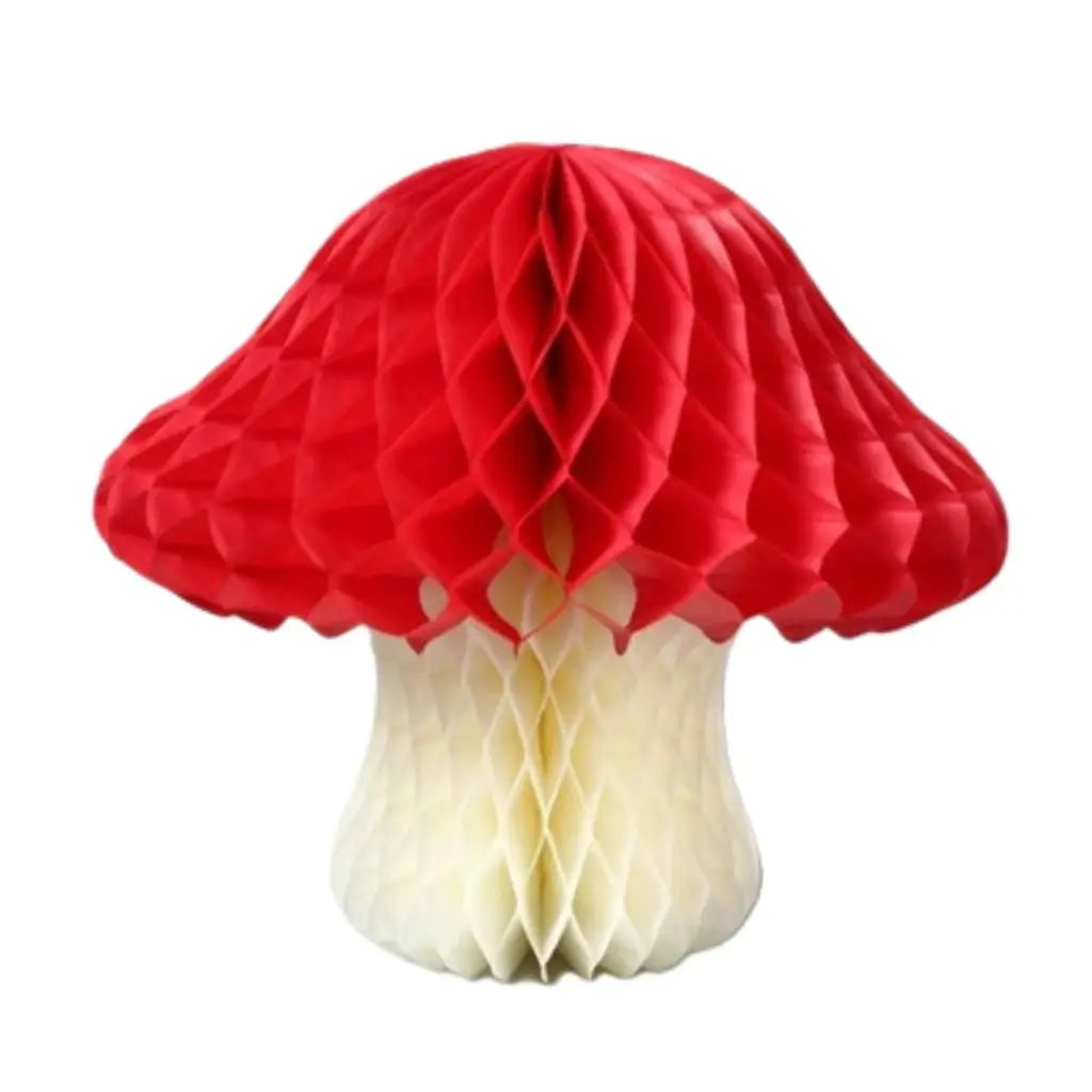 Red Mushroom Honeycomb Hanging Decoration