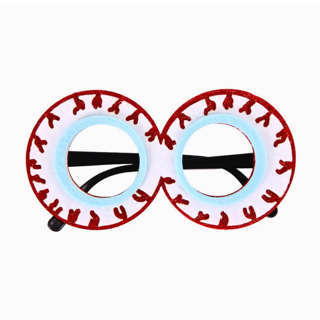 Red Vein Eyeballs Paper Glasses halloween costumes accessories