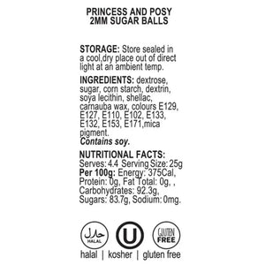 Small 2mm edible sprinkles for cakes and cookies storage & ingredients