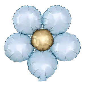 Retro Five-Petal Daisy Flower Foil Balloon
