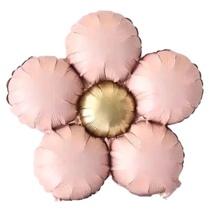 Retro Five-Petal Daisy Flower Foil Balloon