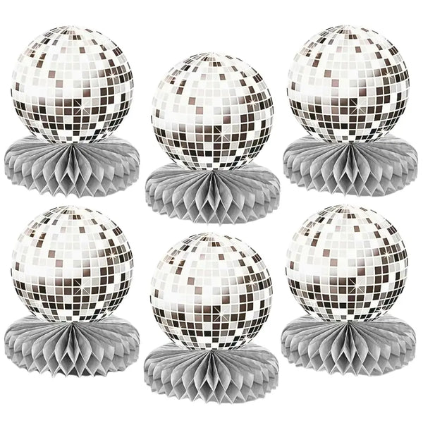 70s Party Decorations - Back To The 70s Honeycomb Table Centerpieces Disco Party Favors And Throwback Boogie Party Supplies