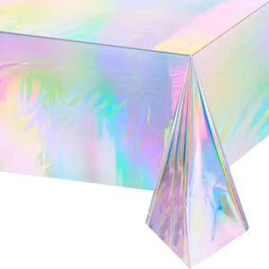 rectangular Iridescent Holographic foil Tablecloth