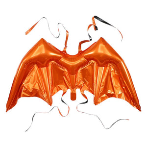 Reversible Black & Orange Halloween Bat Wings Foil Balloon