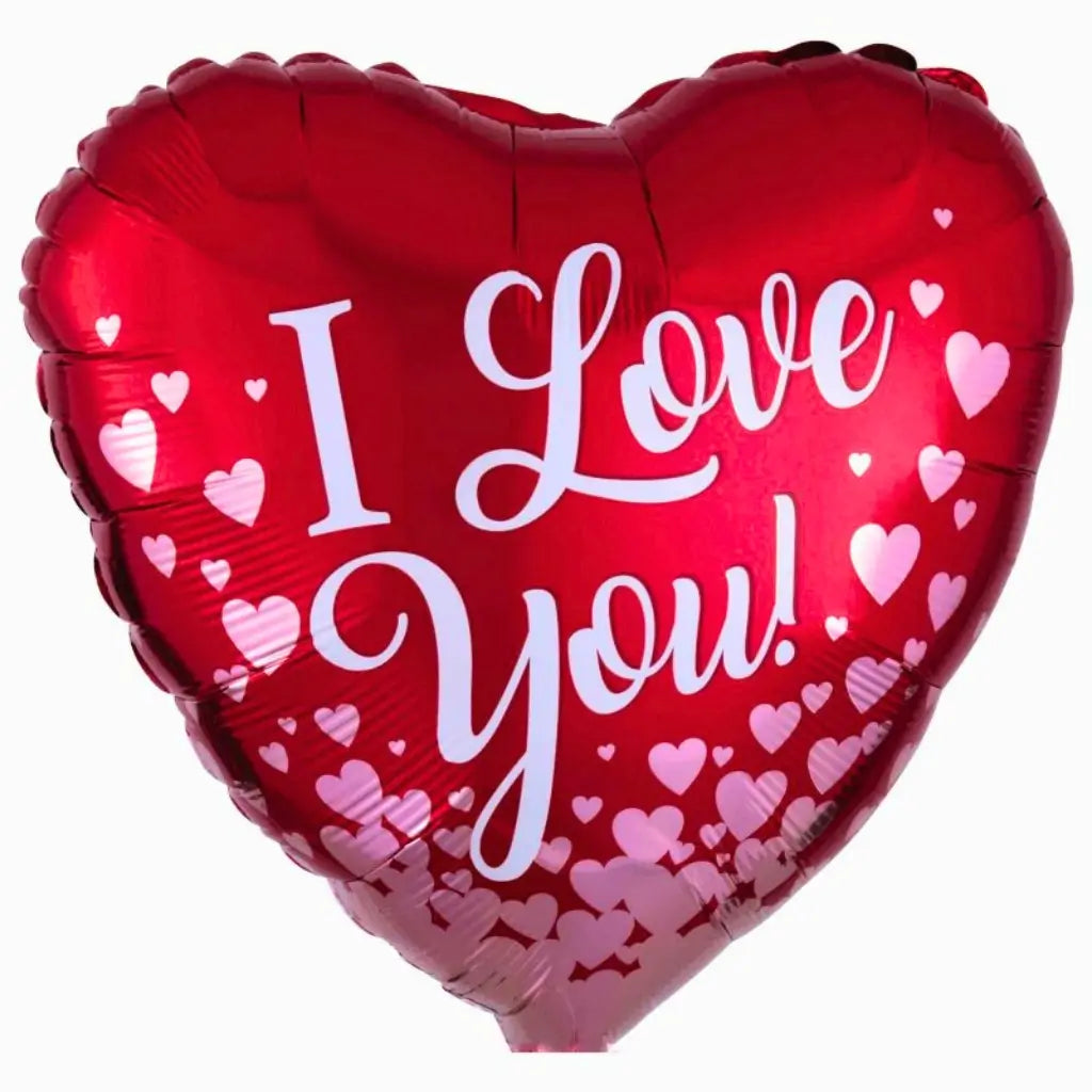 Valentine’s Day I Love You red heart shaped foil balloon for proposal valentines day anniversaries