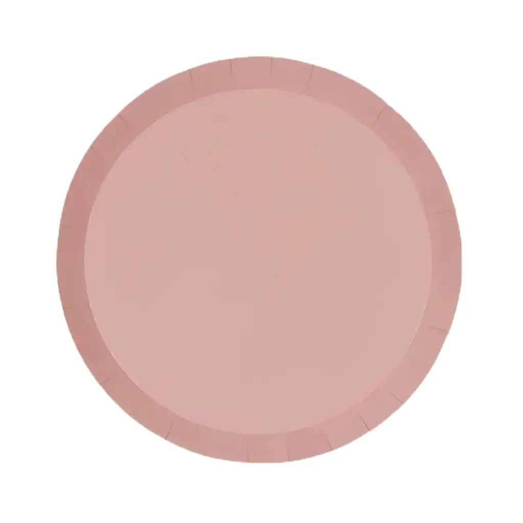 Rose Pink Round Paper Plates 7inch 20pk