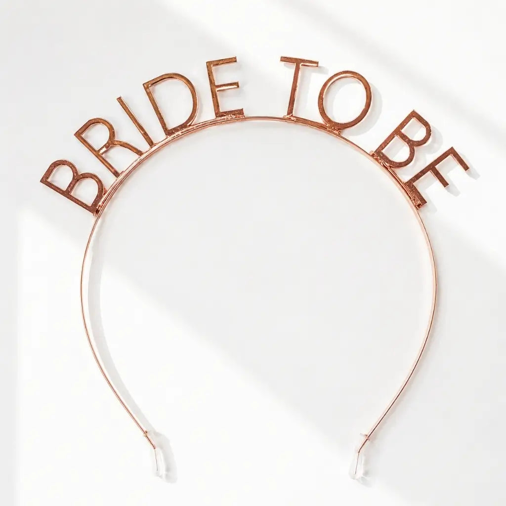 Rose Gold 'BRIDE TO BE' Metal Headband