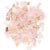 Metallic Rose Gold Blush Ivory Heart Confetti Table Scatters