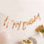 Rose Gold Foil Happy Birthday Paper Banner