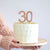 Acrylic Rose Gold Mirror Number 30 Cake Topper happy 30th birthday cake decorations