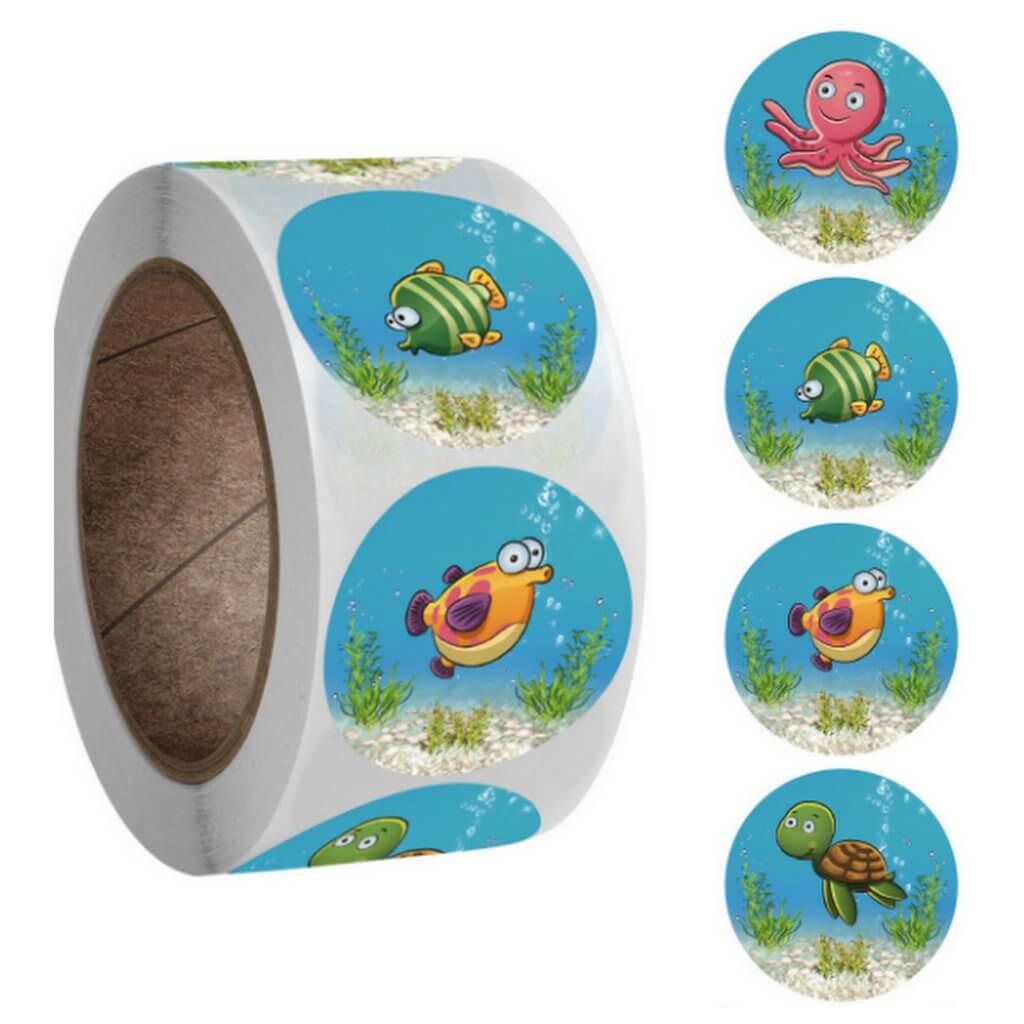 Sea Animal Stickers for Kids 50 Pack