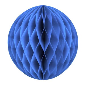 Royal Blue Paper Honeycomb Ball - 4 Sizes