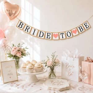 Bride To Be Rustic Paper Banner