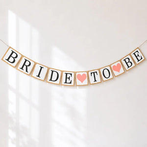 Bride To Be Rustic Paper Banner