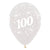 Age 100 Crystal Clear Latex Balloons 30cm 25 Pack