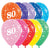 Age 80 Assorted Latex Balloons 30cm 25 Pack
