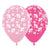 Bumble Bee's Flowers Pink & Fuchsia Latex Balloons 30cm 25pk