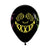 30cm Neon Masks Black Latex Balloons