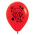 Zombie Horror Red Latex Balloons 30cm 6 Pack