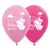 Sempertex 30cm Baby Shower Hippo fuchsia Latex Balloons 6 Pack