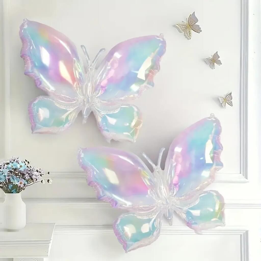 Iridescent Butterfly Foil Balloon 66cm