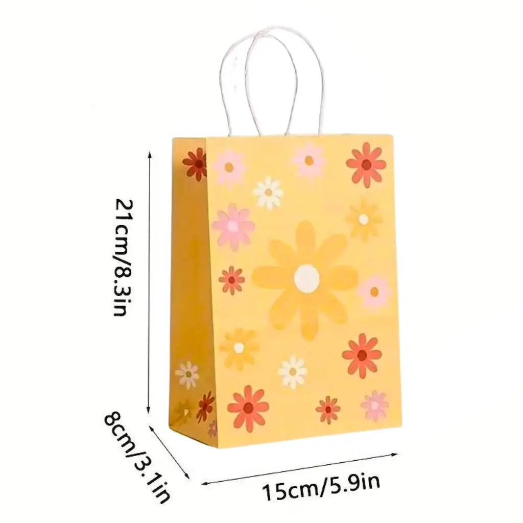 Shortbread Yellow Sweet Daisy Party Bags 5pk