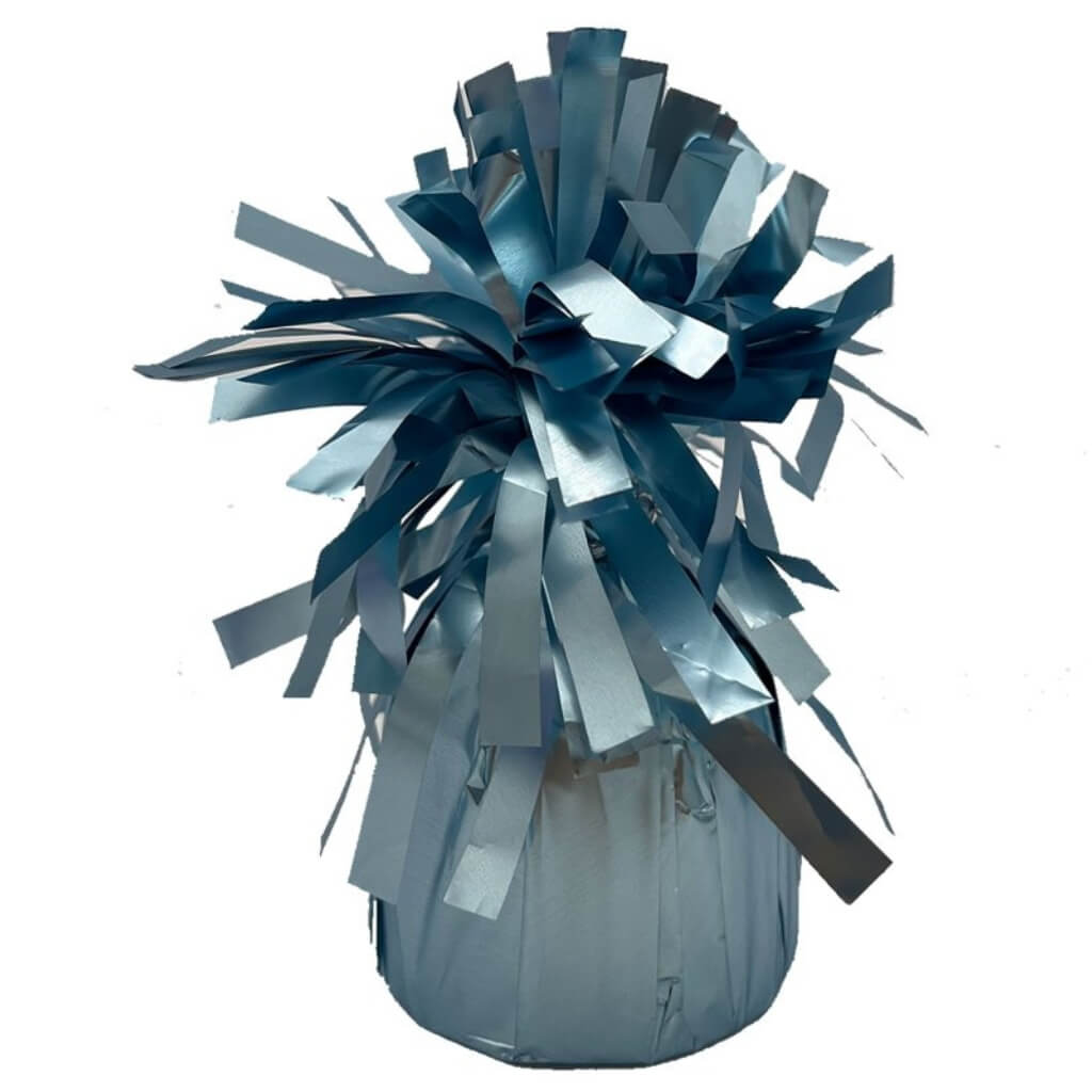 Small Silk Lustre Blue Foil Balloon Weight
