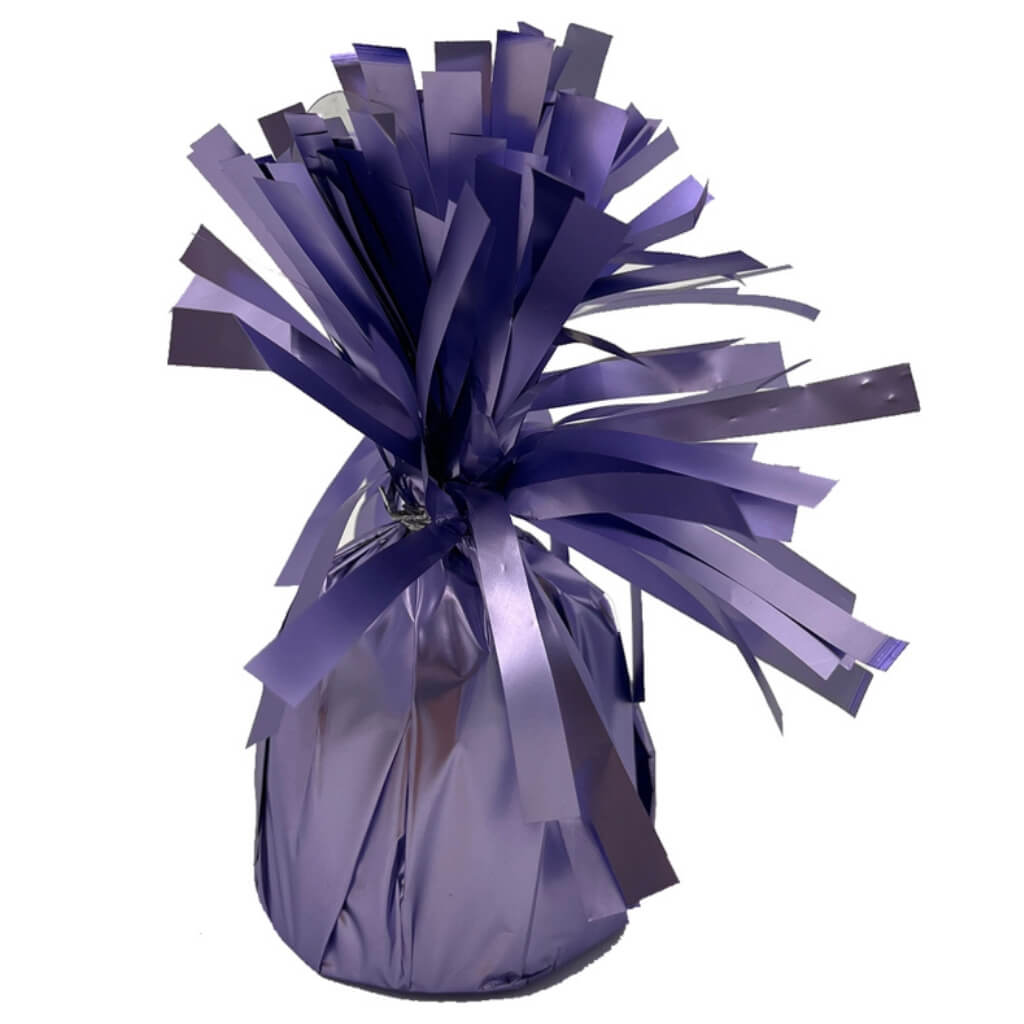 Small Silk Lustre Purple Foil Balloon Weight