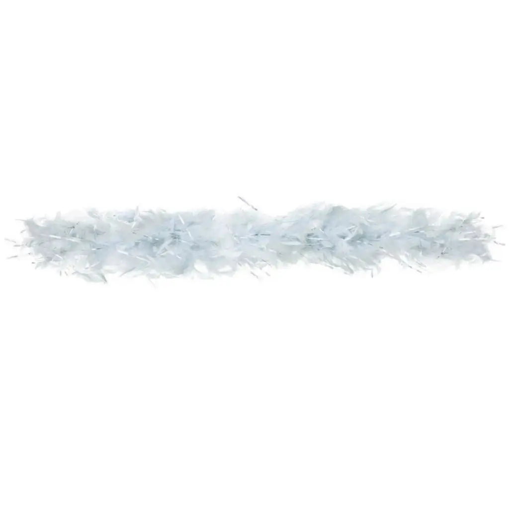 Real Feather Boa - Silver