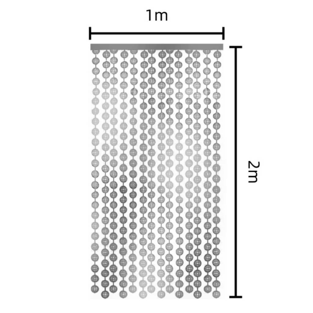 Silver Disco Ball Foil Curtain party backdrop