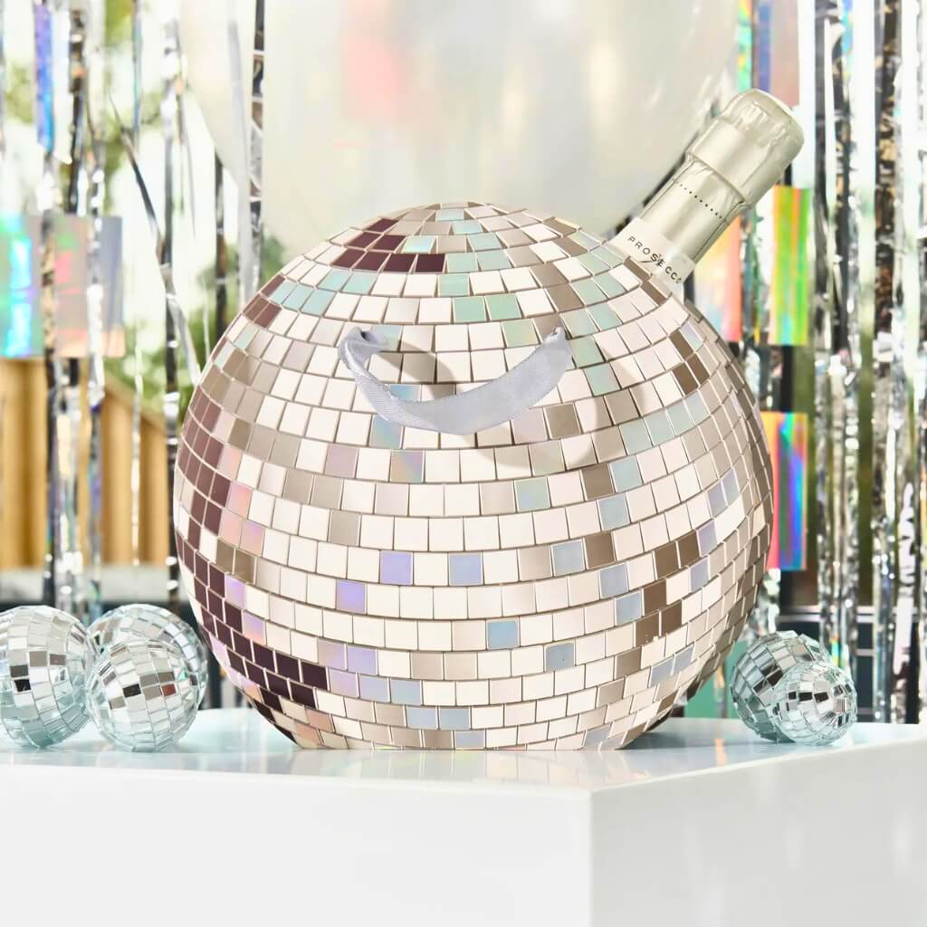 Retro disco party favour bags 5 pack for dance floor and birthday events