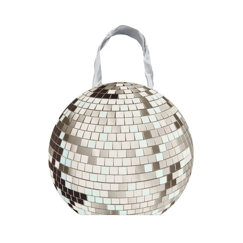 Disco ball silver favour bags for birthdays, hen nights, and New Year’s Eve